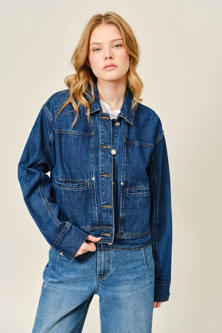 CAPE DENIM JACKET - The Village Retail