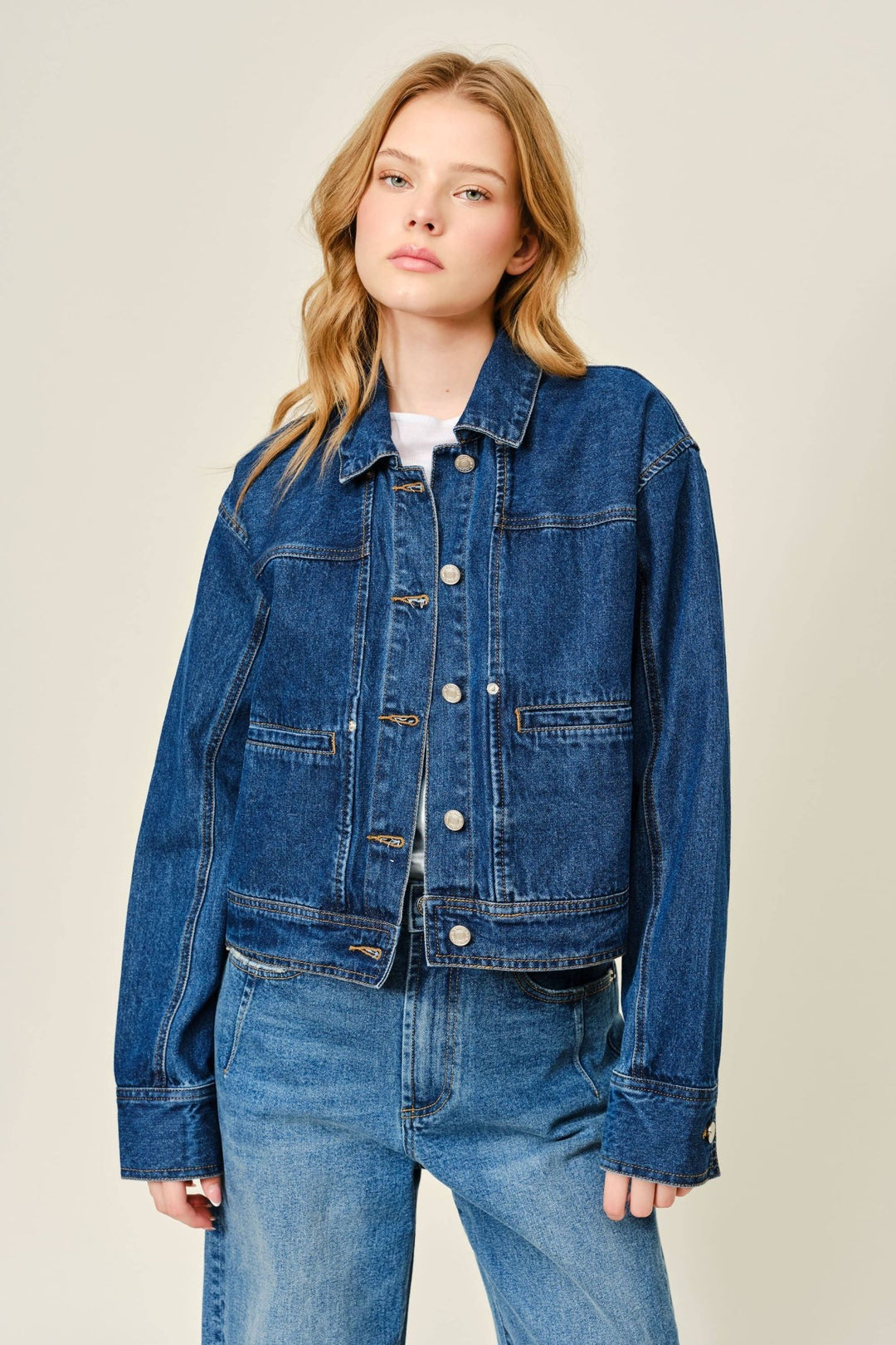 CAPE DENIM JACKET - The Village Retail