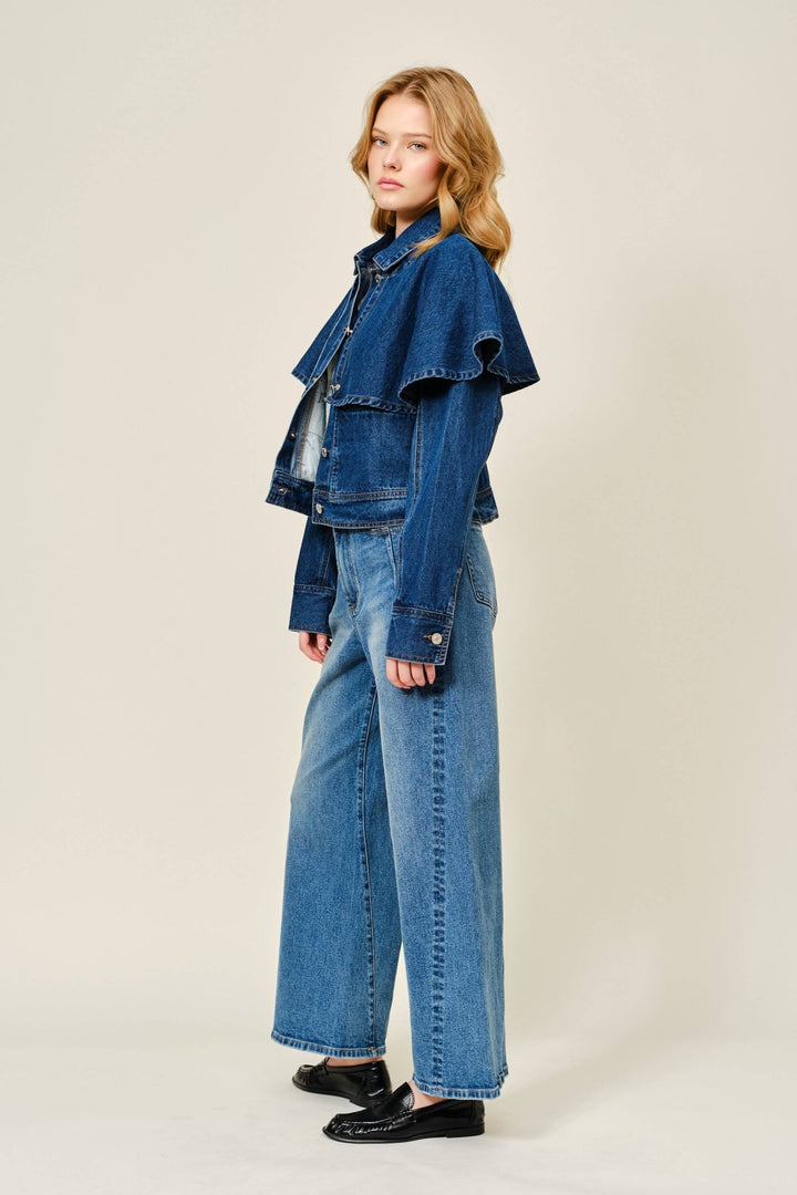 CAPE DENIM JACKET - The Village Retail