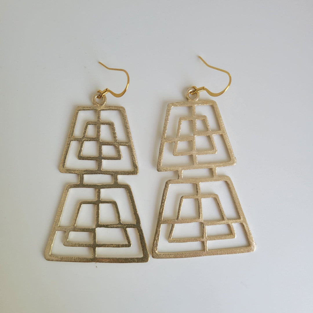 Cherished Brushed Gold Earrings - The Village Retail