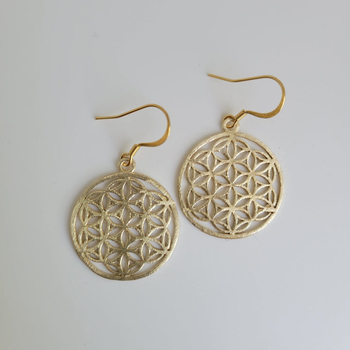 Cherished Brushed Gold Earrings - The Village Retail