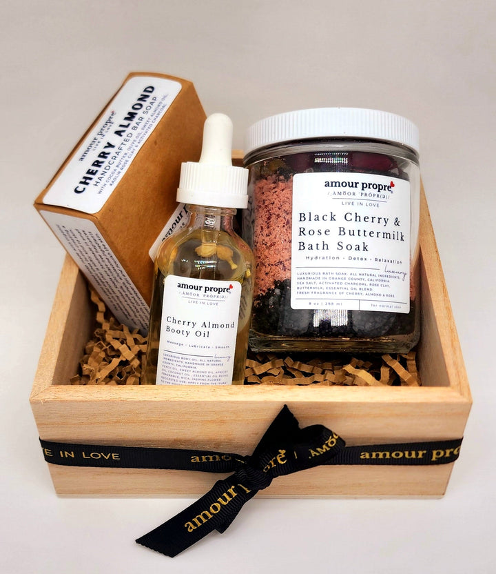 Cherry Almond Spa Gift Box Sets - The Village Retail