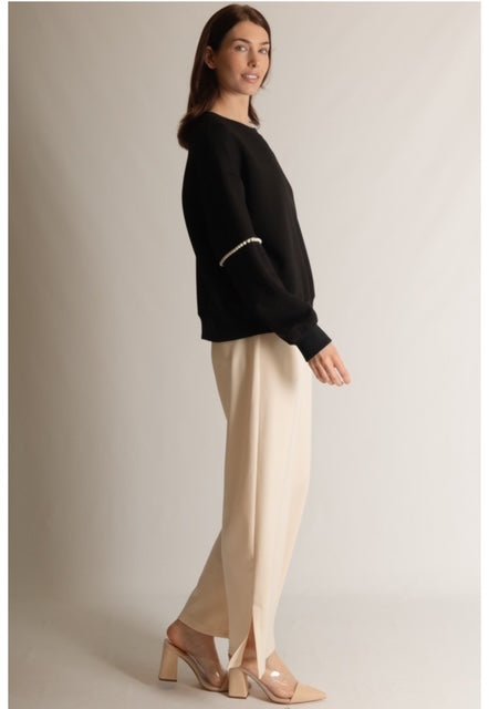 Classic wide leg modal pants - The Village Retail