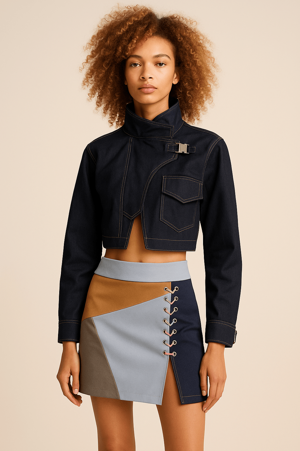 Denim Blue Jacket - Hand Made And Tailor - Made Creations - The Village Retail