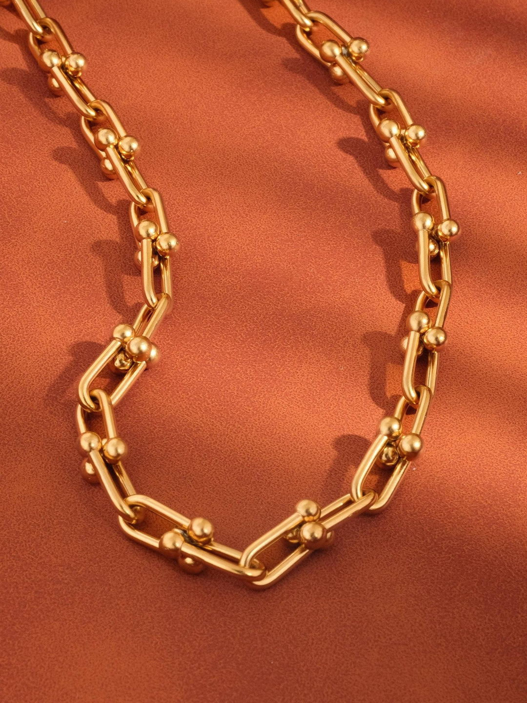 Denise 18K Gold Non - Tarnish Bold Chain Necklace - The Village Retail