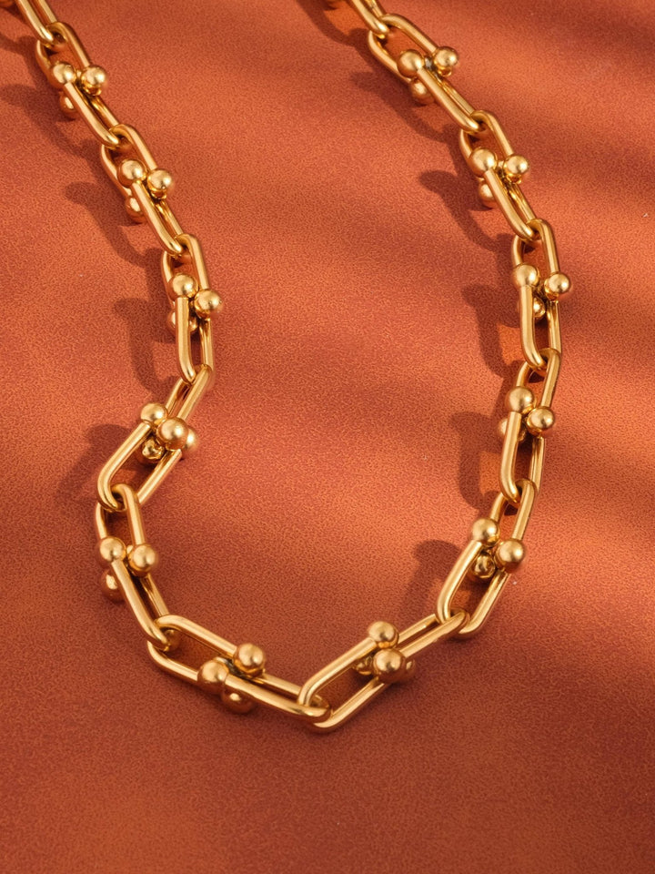 Denise 18K Gold Non - Tarnish Bold Chain Necklace - The Village Retail
