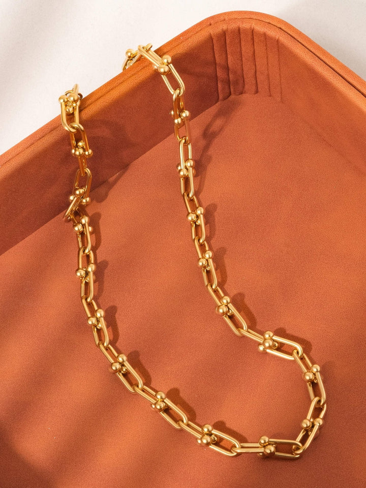 Denise 18K Gold Non - Tarnish Bold Chain Necklace - The Village Retail