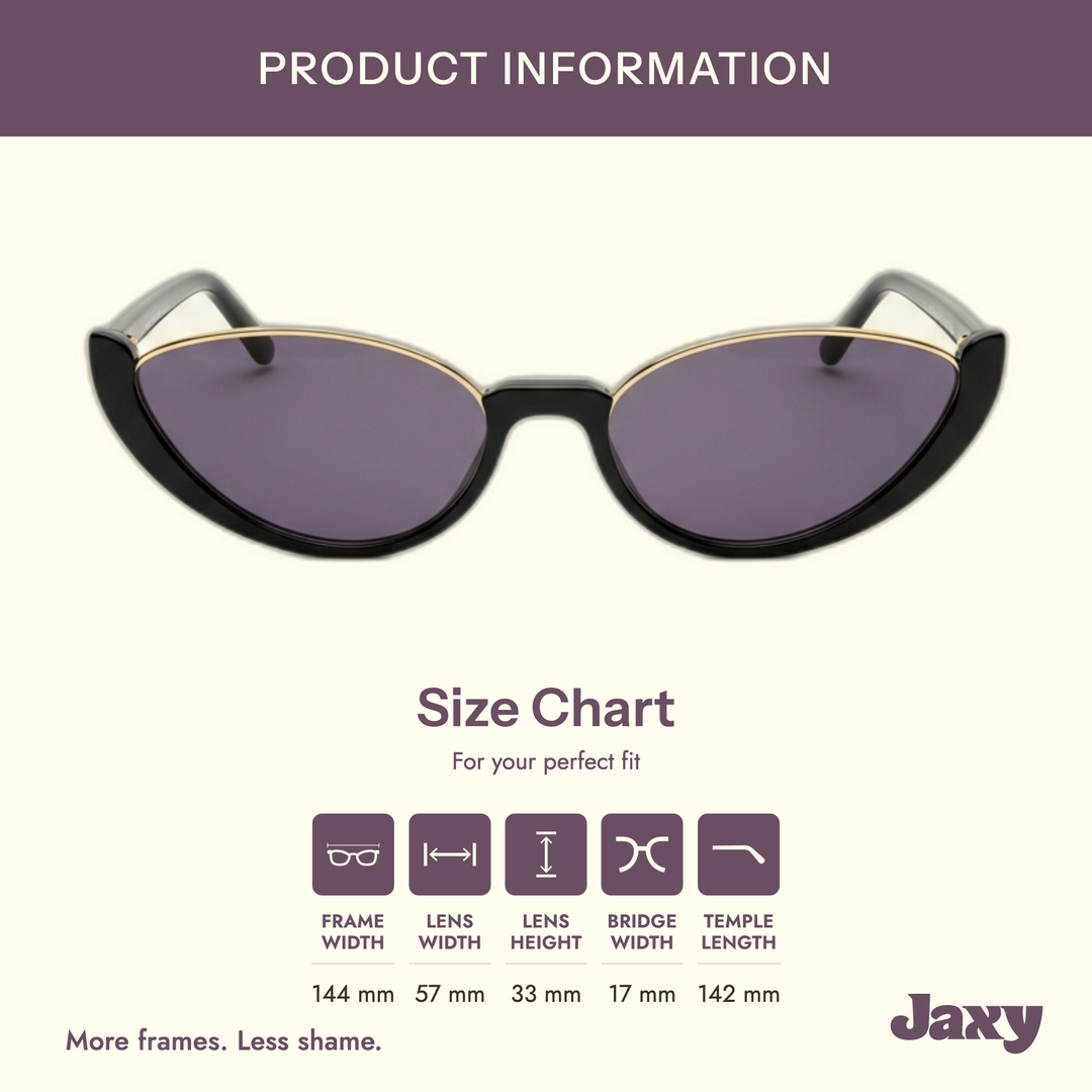 Cosmic by Jaxy - Vintage Polarized Slim Cat-Eye Sunglasses