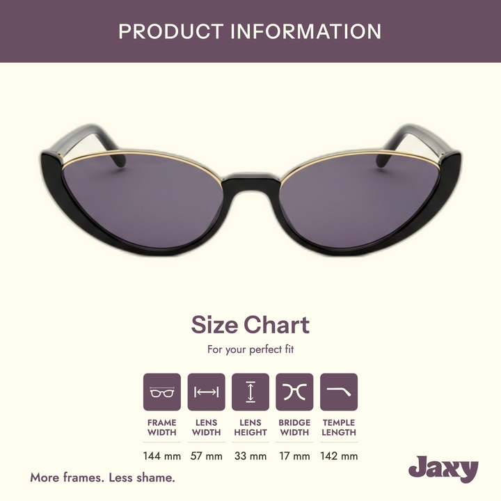 Cosmic by Jaxy - Vintage Polarized Slim Cat-Eye Sunglasses