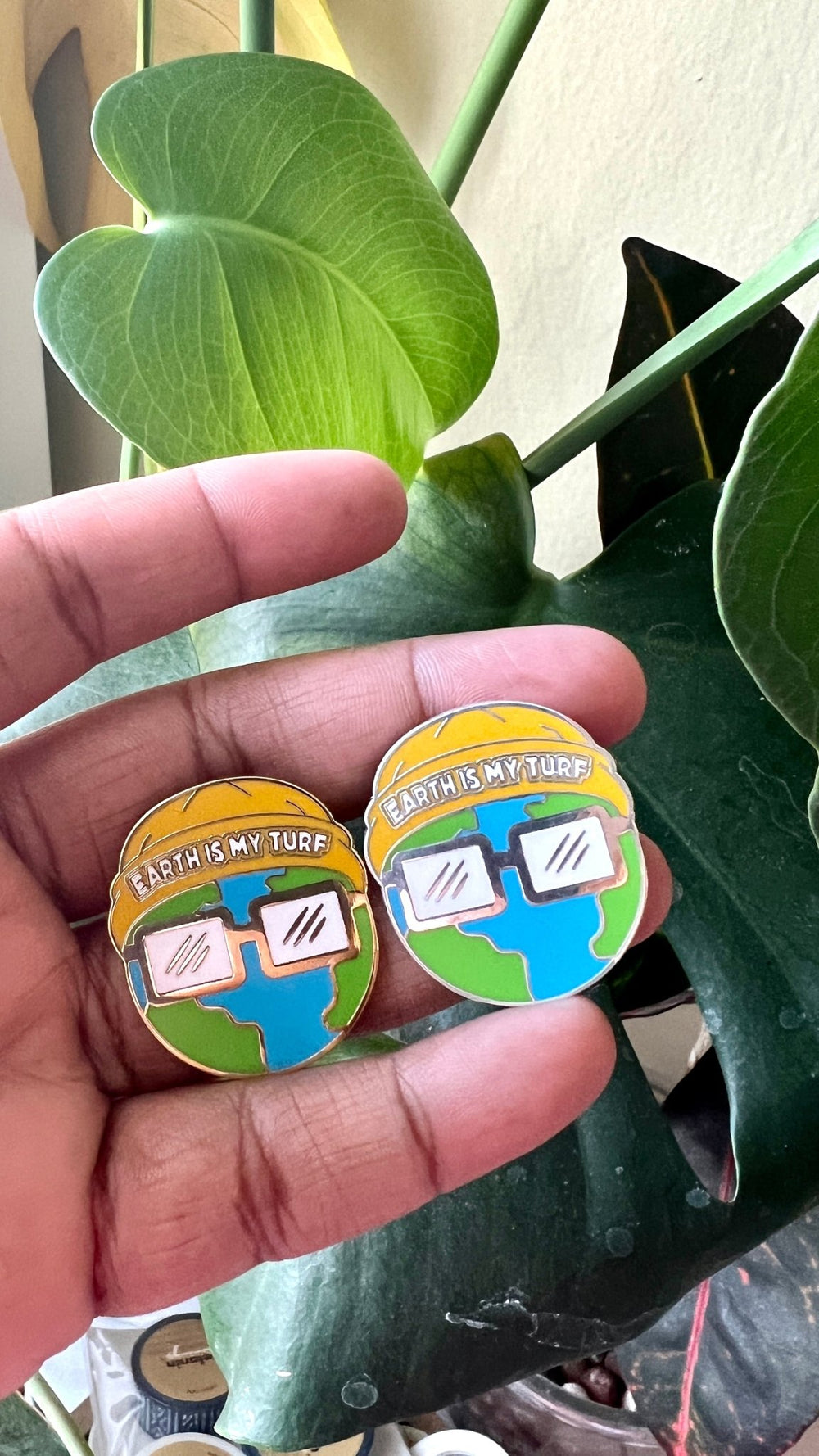 Earth is My Turf - Hyphy Earth Day Pin - The Village Retail
