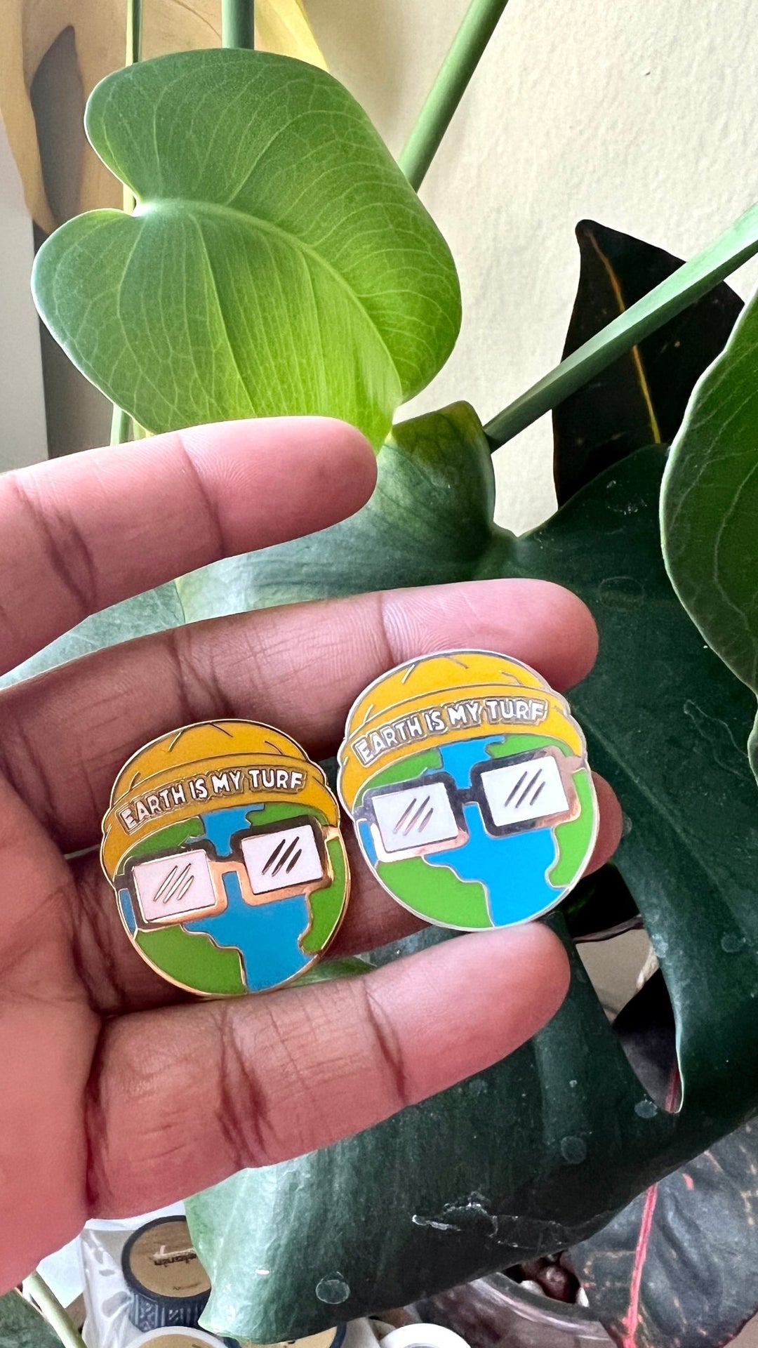 Earth is My Turf - Hyphy Earth Day Pin - The Village Retail
