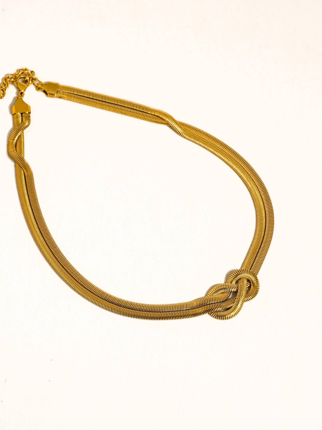 Evereign 18K Gold Non - Tarnish Knot Necklace - The Village Retail
