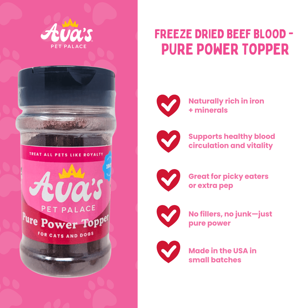 Freeze Dried Beef Blood - Pure Power Topper - The Village Retail