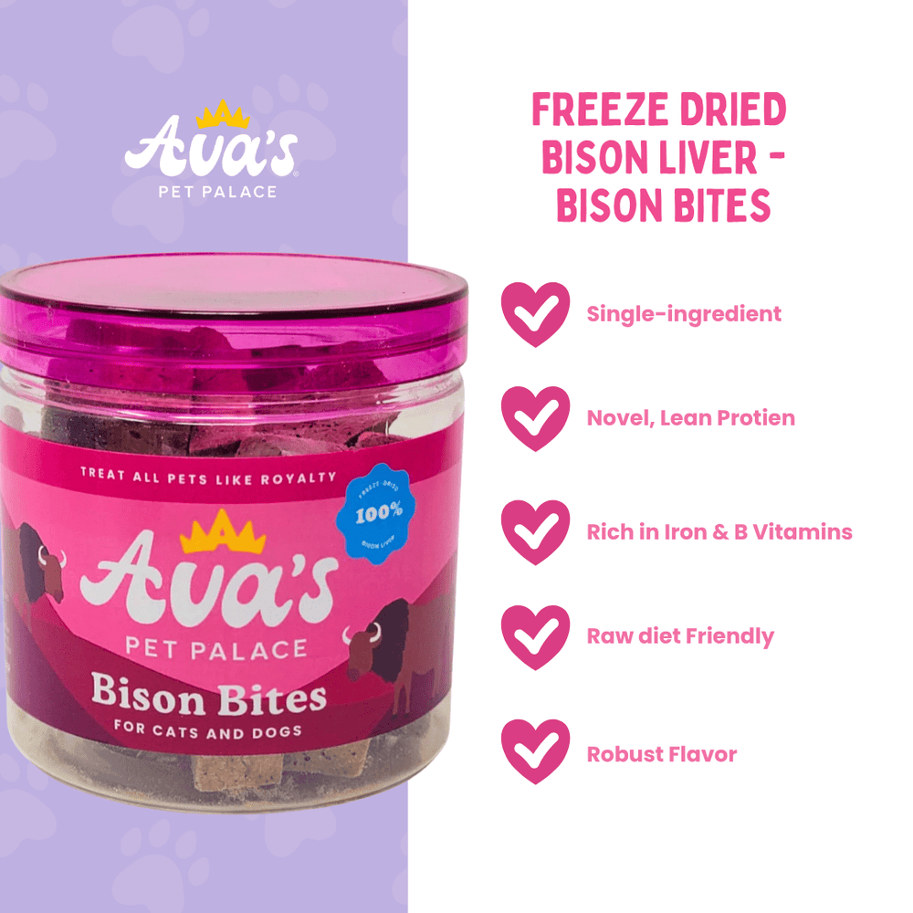 Freeze Dried Bison Liver - Bison Bites - The Village Retail