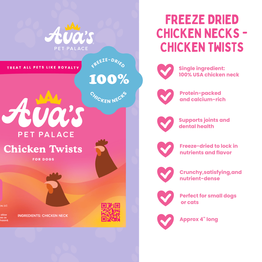Freeze Dried Chicken Neck - Chicken Twists - The Village Retail