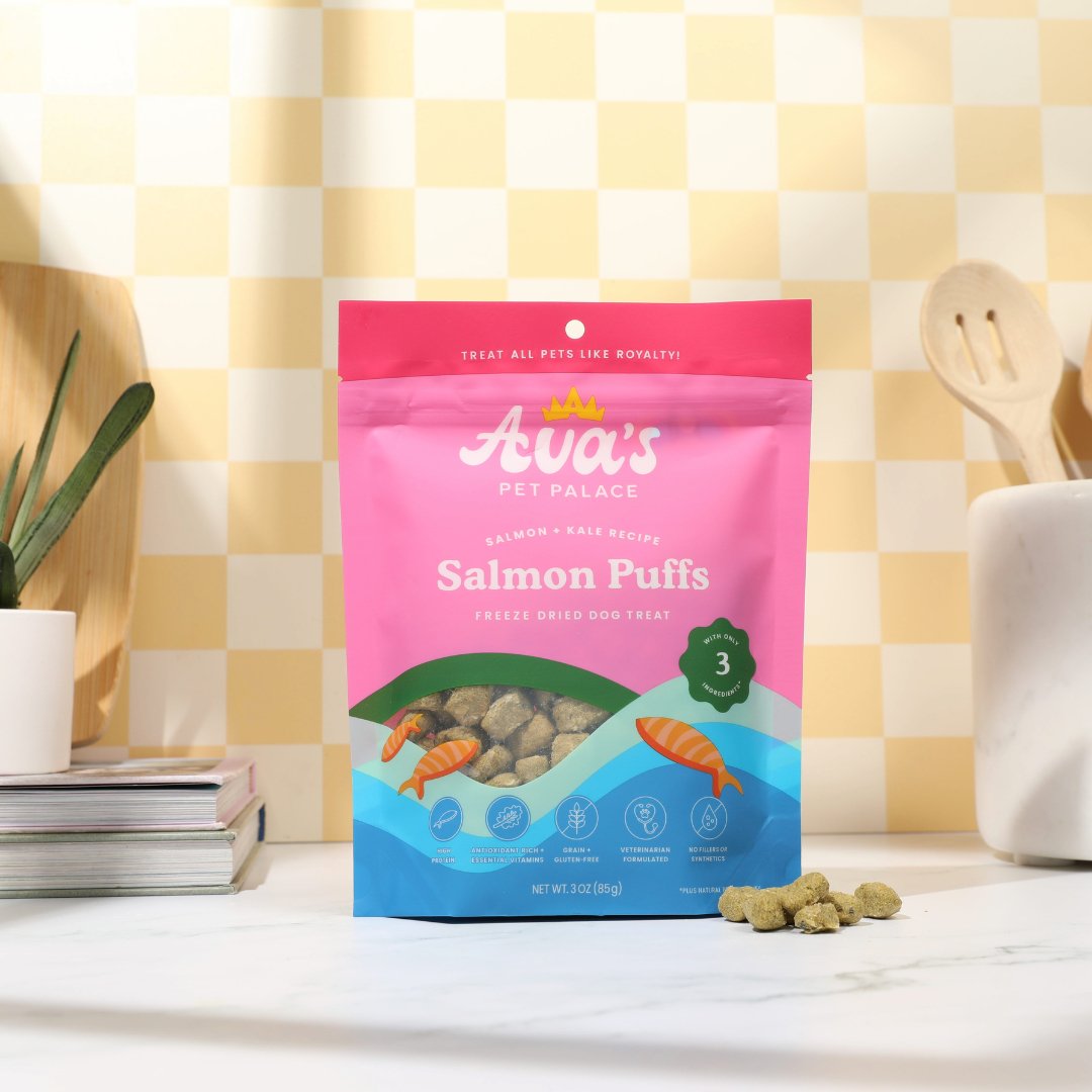 Freeze Dried Dog Treats - Salmon Puffs - The Village Retail