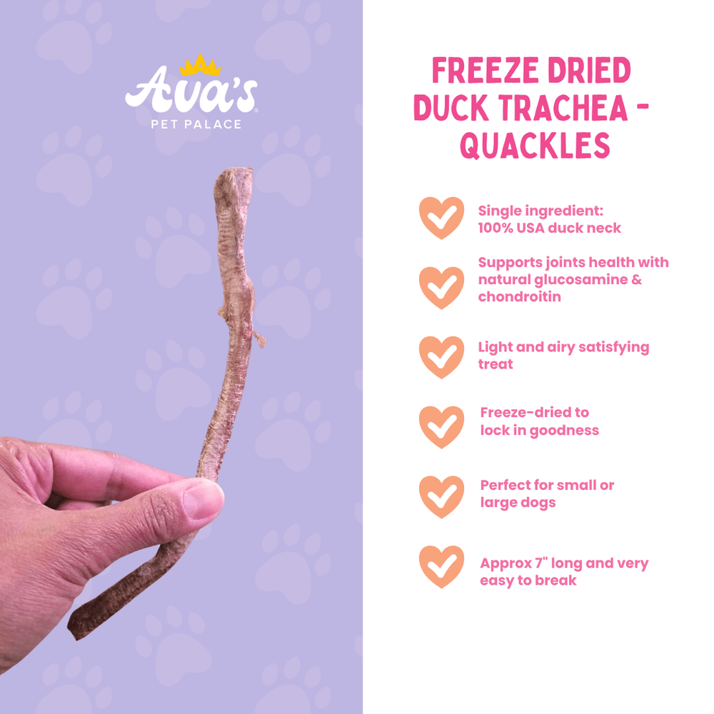 Freeze Dried Duck Trachea - Quackles - The Village Retail