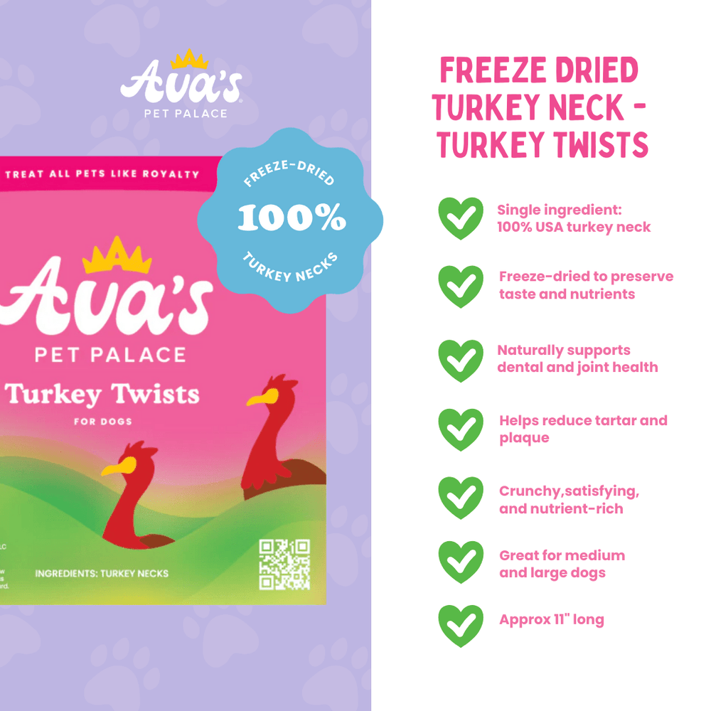 Freeze Dried Turkey Neck - Turkey Twists - The Village Retail