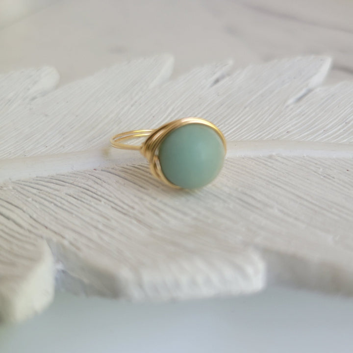Gemstone Wrapped Rings, 14k Gold - filled - The Village Retail