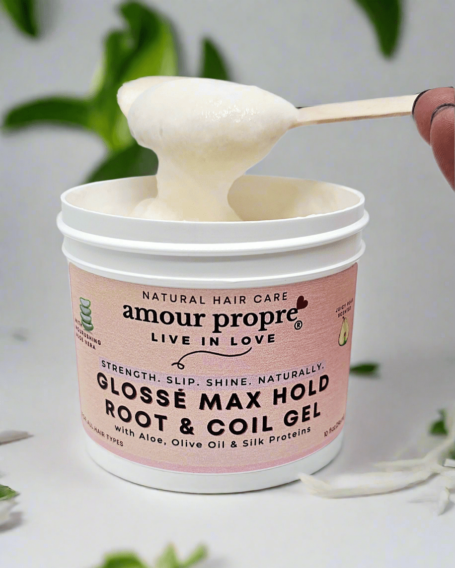 Glossé Max Hold Root & Coil Gel with Aloe, Olive Oil & Silk Proteins - The Village Retail