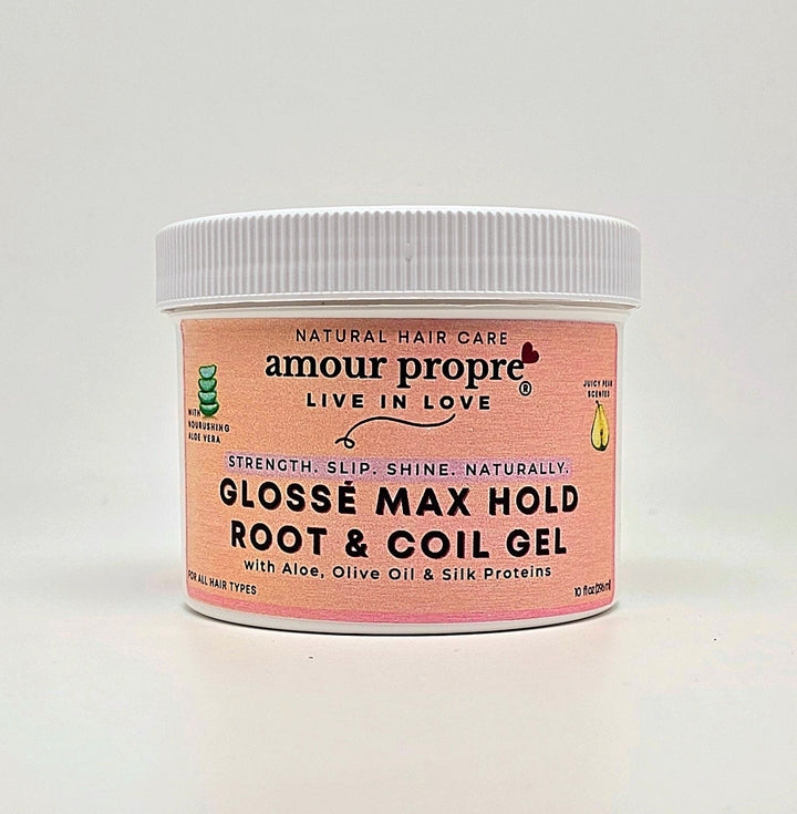 Glossé Max Hold Root & Coil Gel with Aloe, Olive Oil & Silk Proteins - The Village Retail