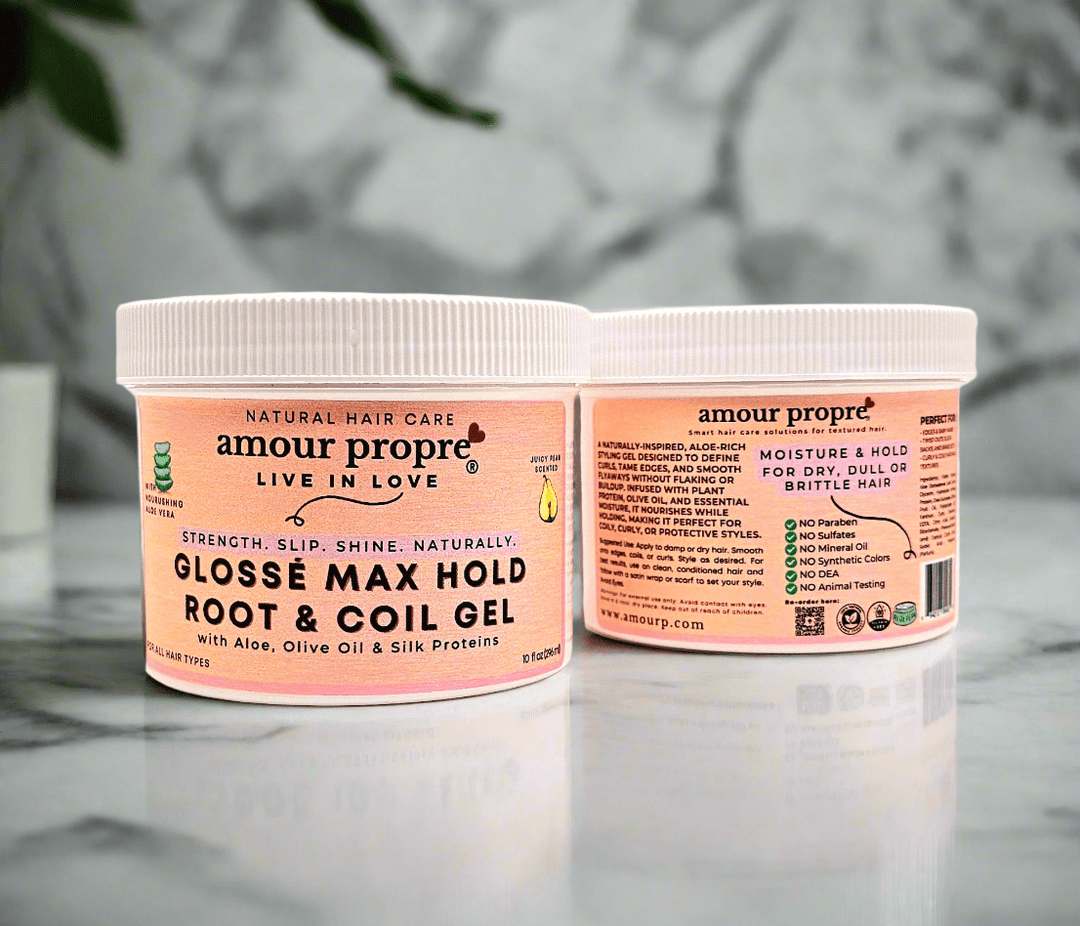 Glossé Max Hold Root & Coil Gel with Aloe, Olive Oil & Silk Proteins - The Village Retail