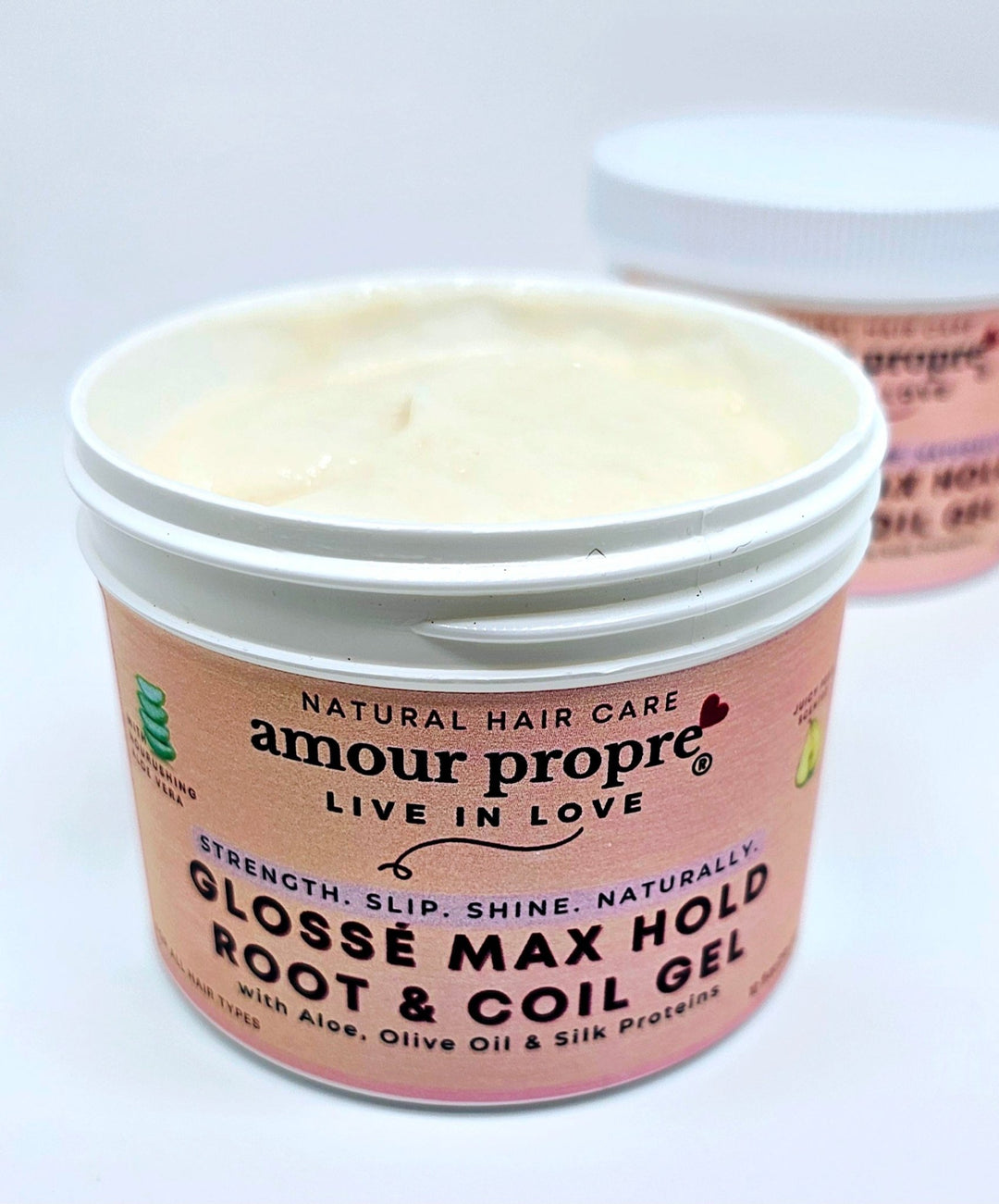 Glossé Max Hold Root & Coil Gel with Aloe, Olive Oil & Silk Proteins - The Village Retail