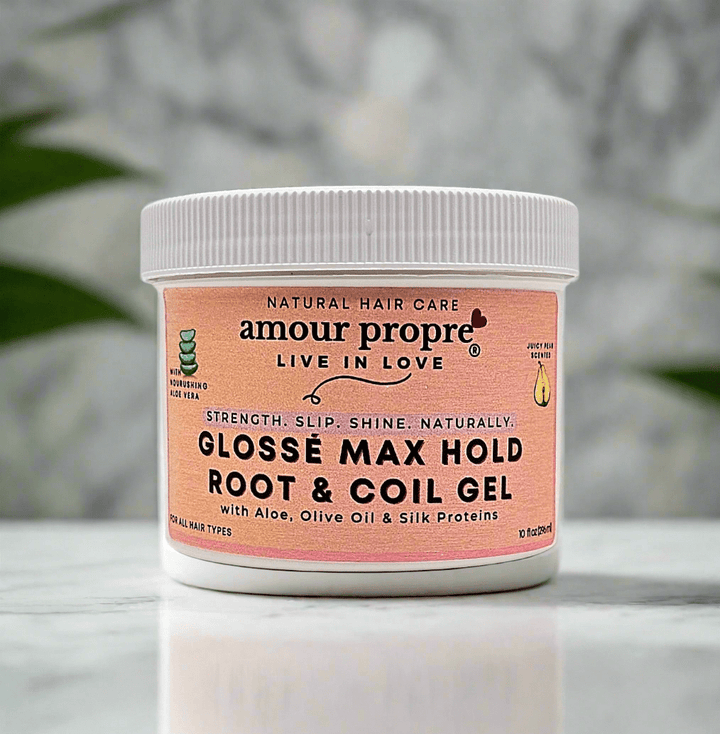 Glossé Max Hold Root & Coil Gel with Aloe, Olive Oil & Silk Proteins - The Village Retail
