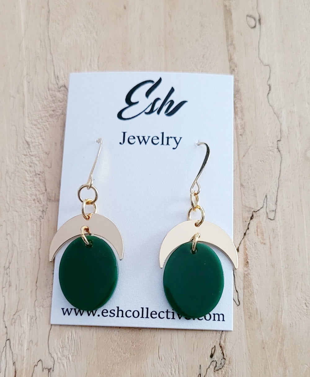 Gold & Cellulose Earrings - The Village Retail
