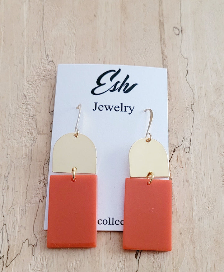 Gold & Cellulose Earrings - The Village Retail