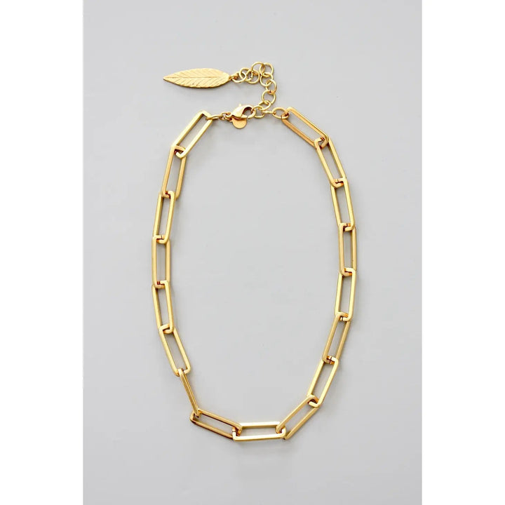 Gold Paperclip Chain Necklace - The Village Retail