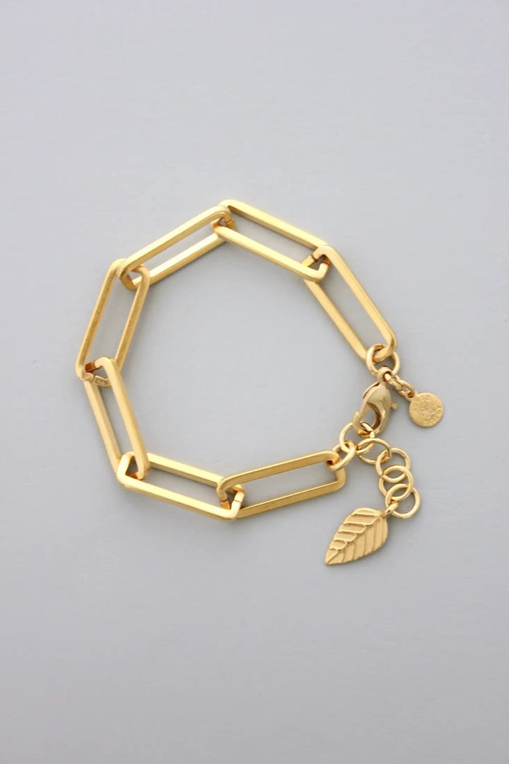 Gold Paperclip Gold Chain Bracelet - The Village Retail