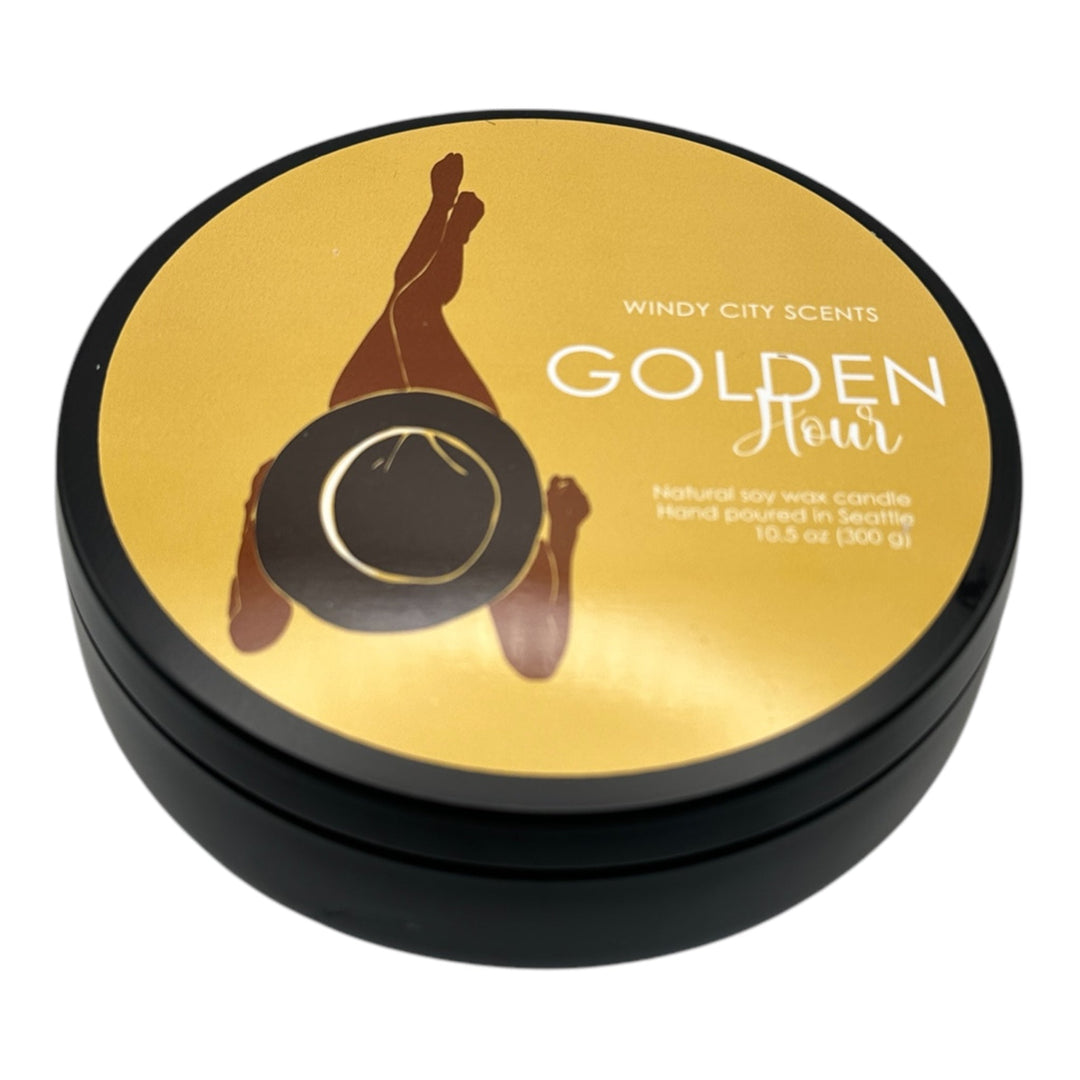 Golden Hour 3 Wick Candle tin - The Village Retail