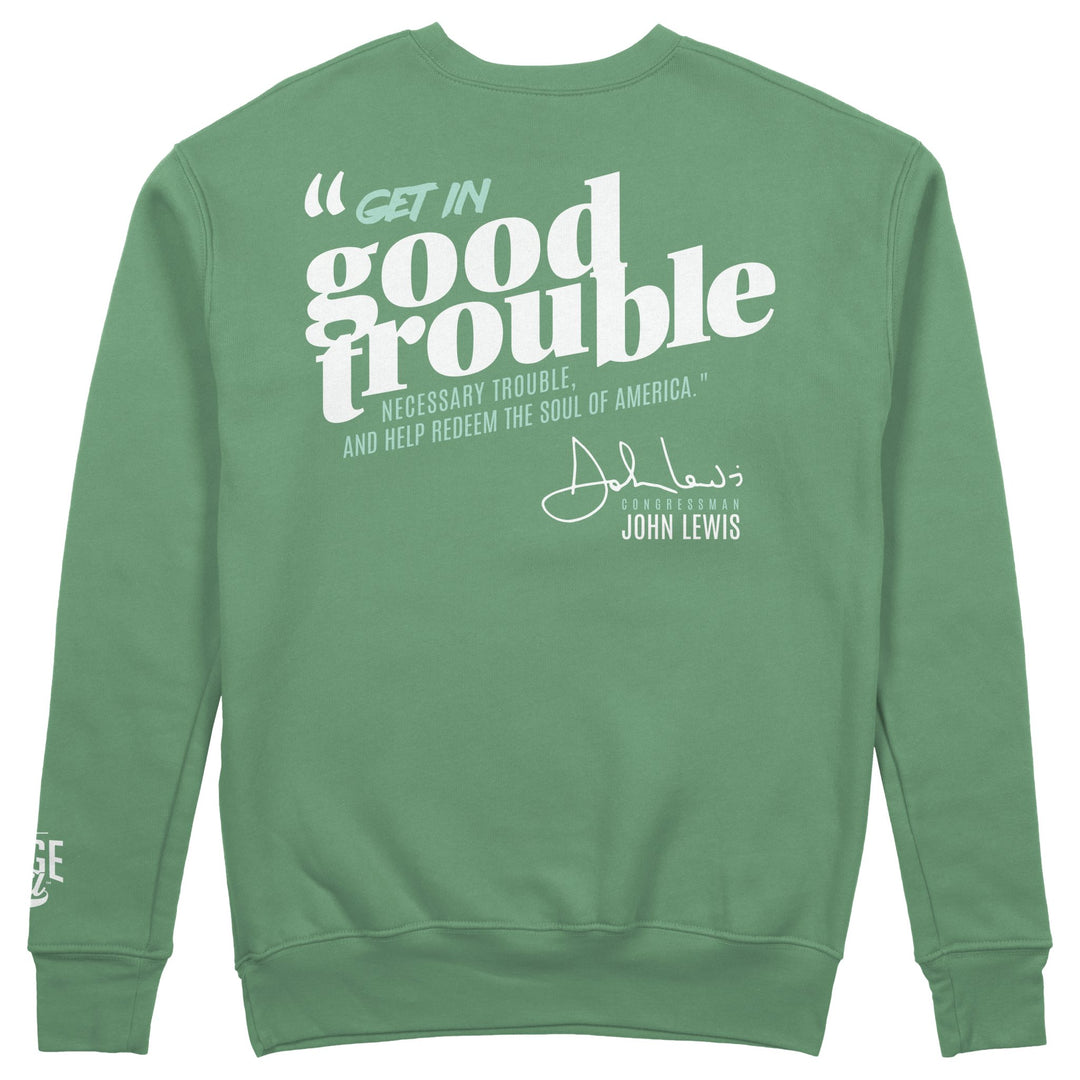 “Good Trouble” John Lewis Crewneck - The Village Retail