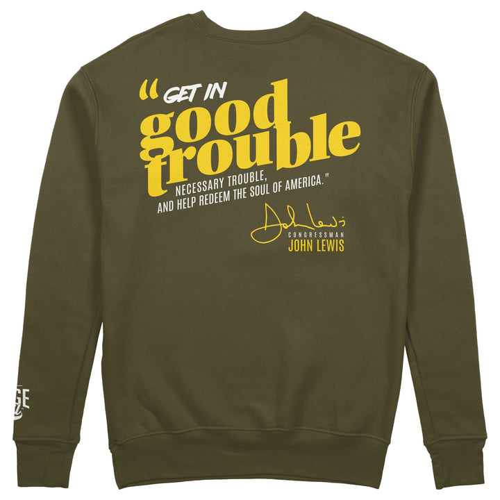 “Good Trouble” John Lewis Crewneck - The Village Retail