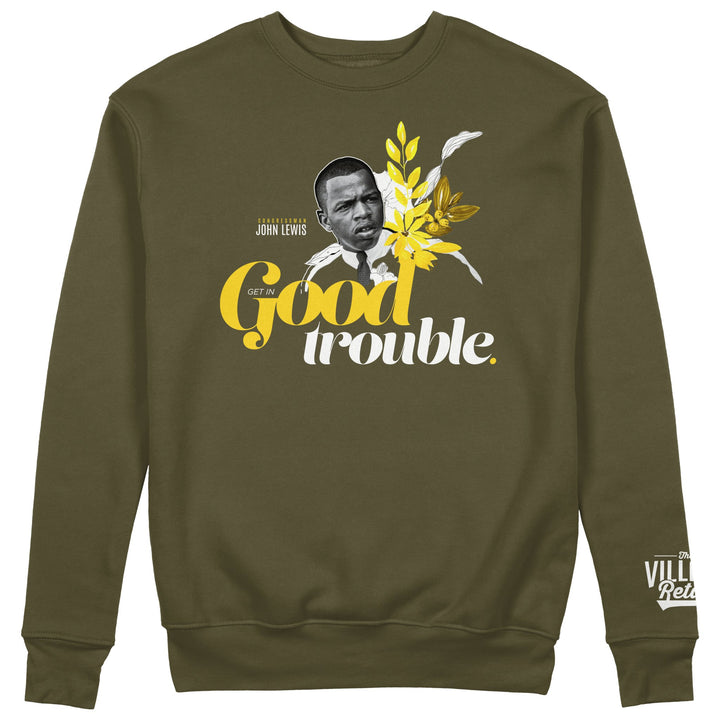 “Good Trouble” John Lewis Crewneck - The Village Retail