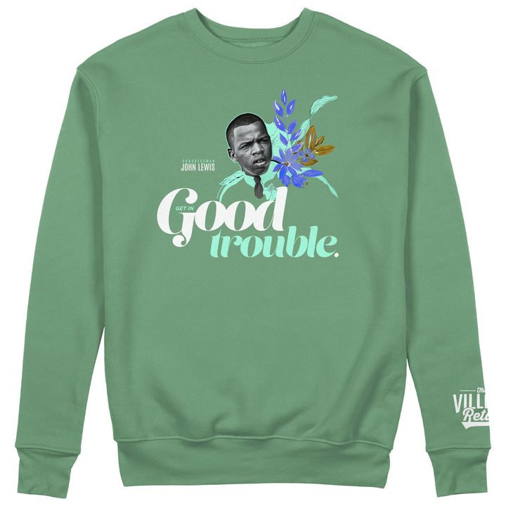 “Good Trouble” John Lewis Crewneck - The Village Retail