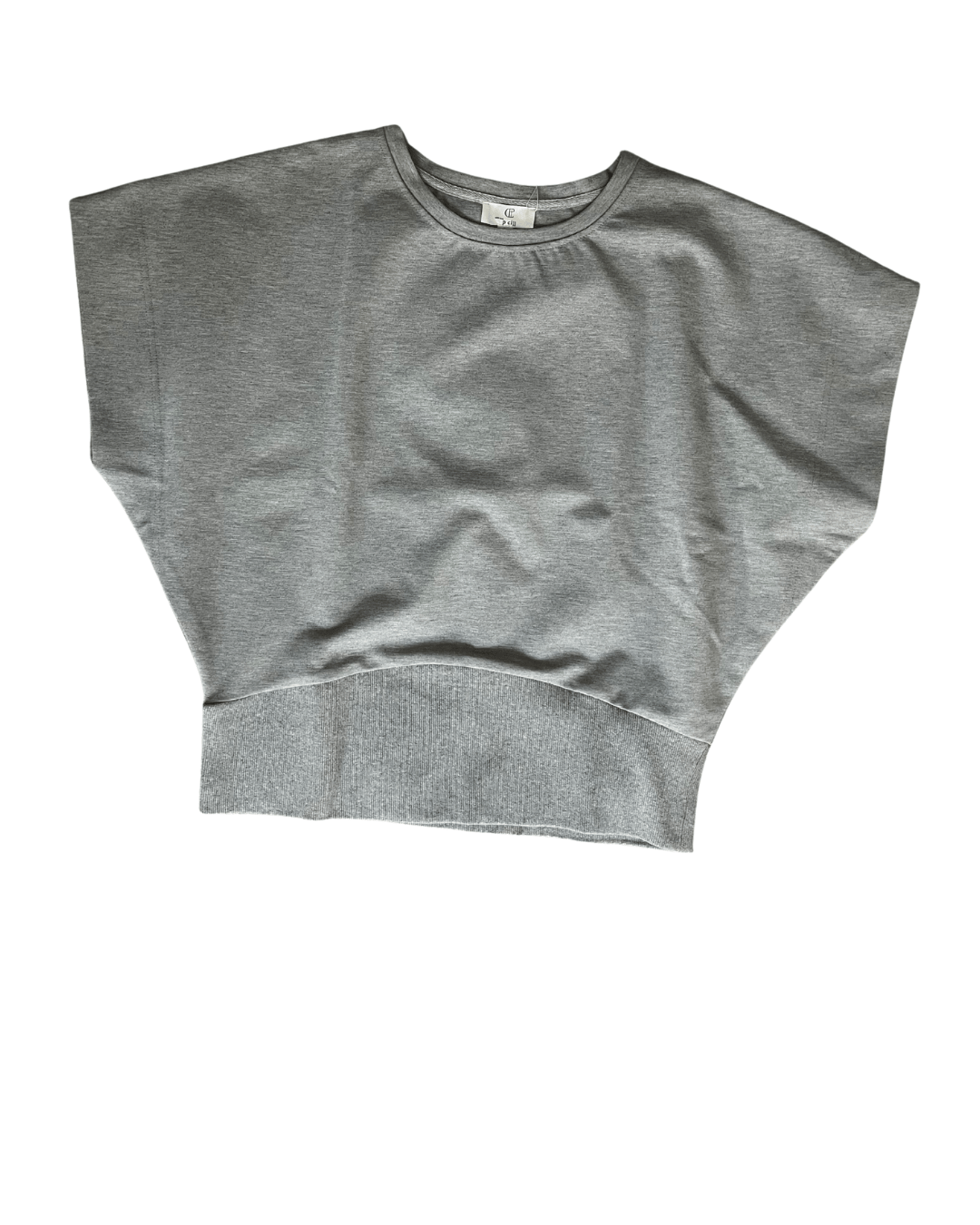 Grey Short Sleeve Tailored Top - The Village Retail