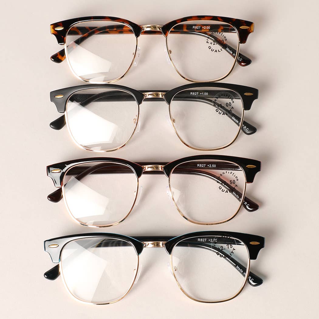 Half Cat Eye Framed Reading Glasses - The Village Retail