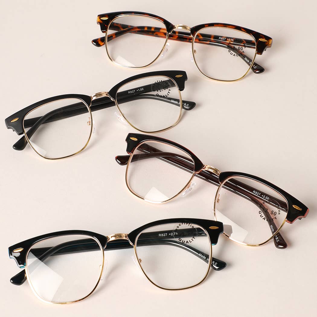 Half Cat Eye Framed Reading Glasses - The Village Retail