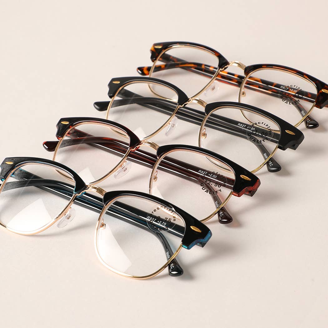 Half Cat Eye Framed Reading Glasses - The Village Retail