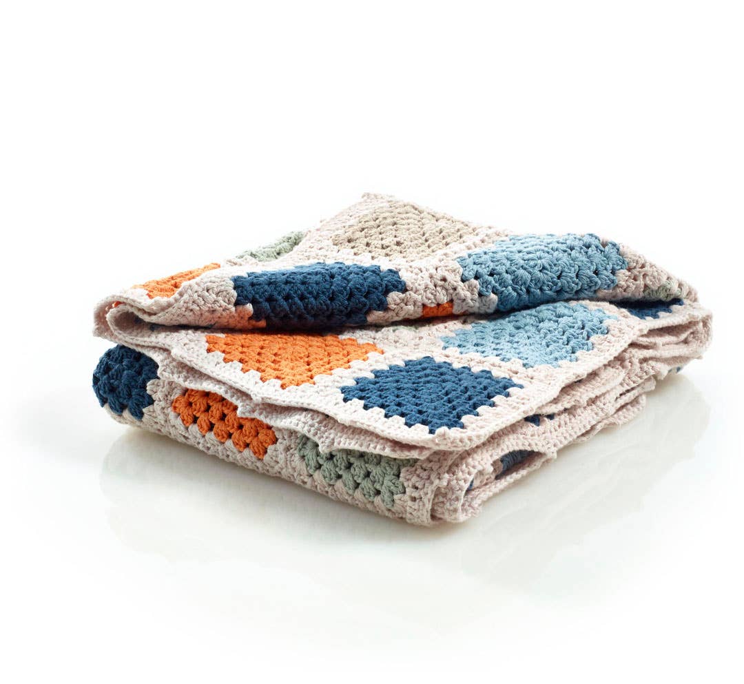 Handmade Granny Square Baby Blanket - The Village Retail