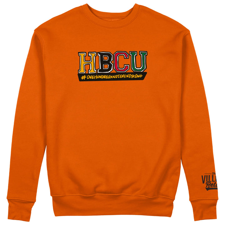 HBCU "107 Strong" Embroidered Crewneck (No Crown) - The Village Retail