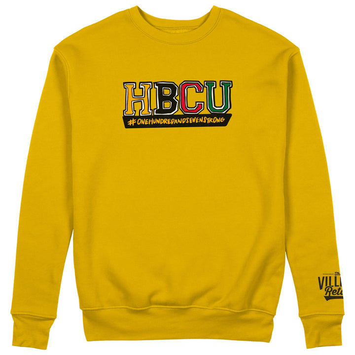 HBCU "107 Strong" Embroidered Crewneck (No Crown) - The Village Retail