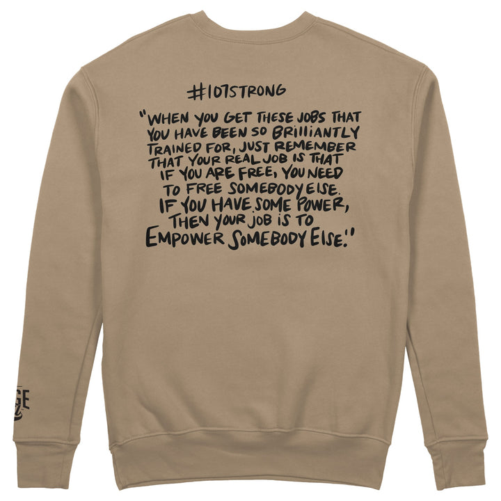 HBCU "107 Strong" Embroidered Crewneck (No Crown) - The Village Retail