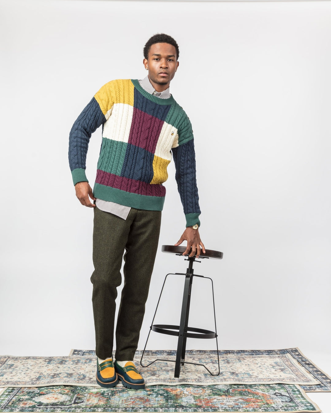 Heritage Block Sweater - The Village Retail