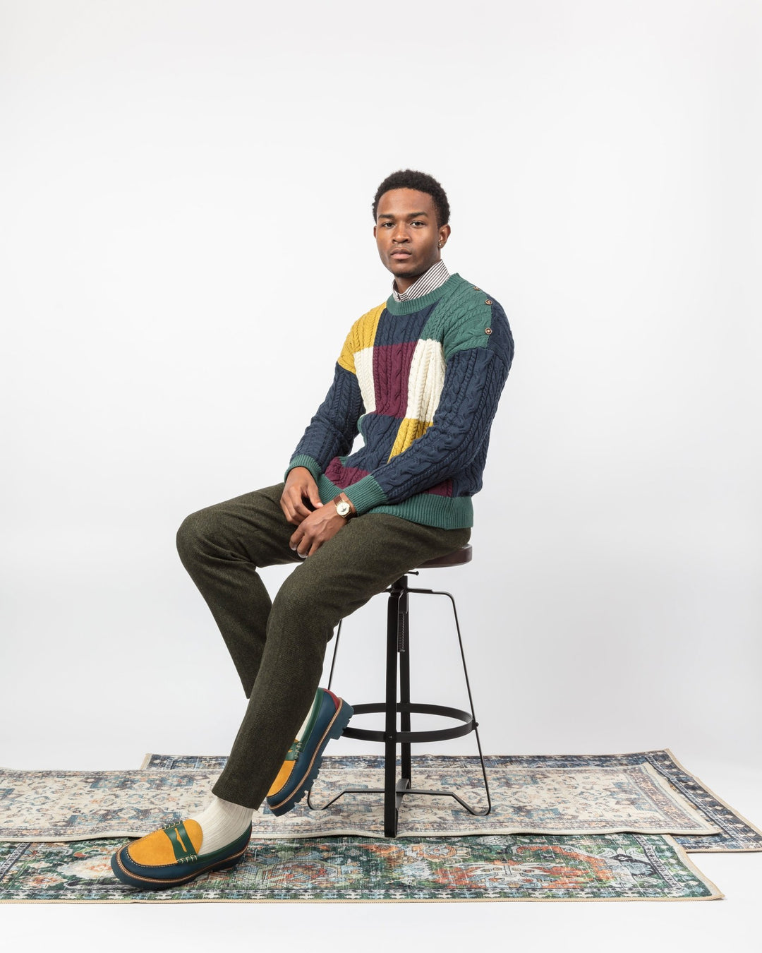 Heritage Block Sweater - The Village Retail