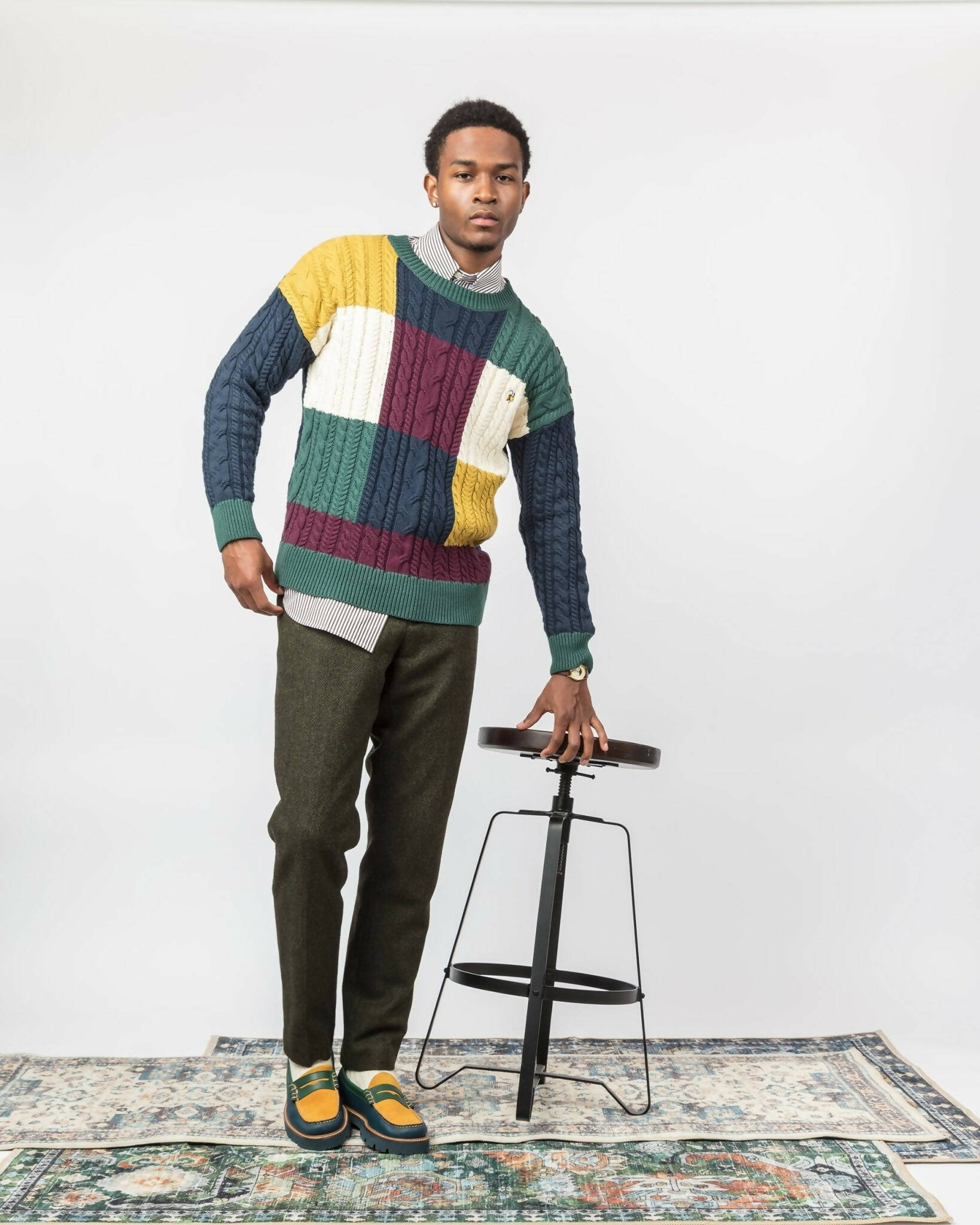 Heritage Block Sweater - The Village Retail