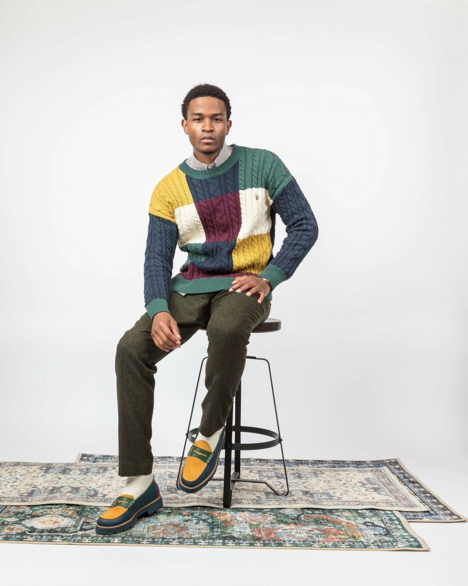 Heritage Block Sweater - The Village Retail