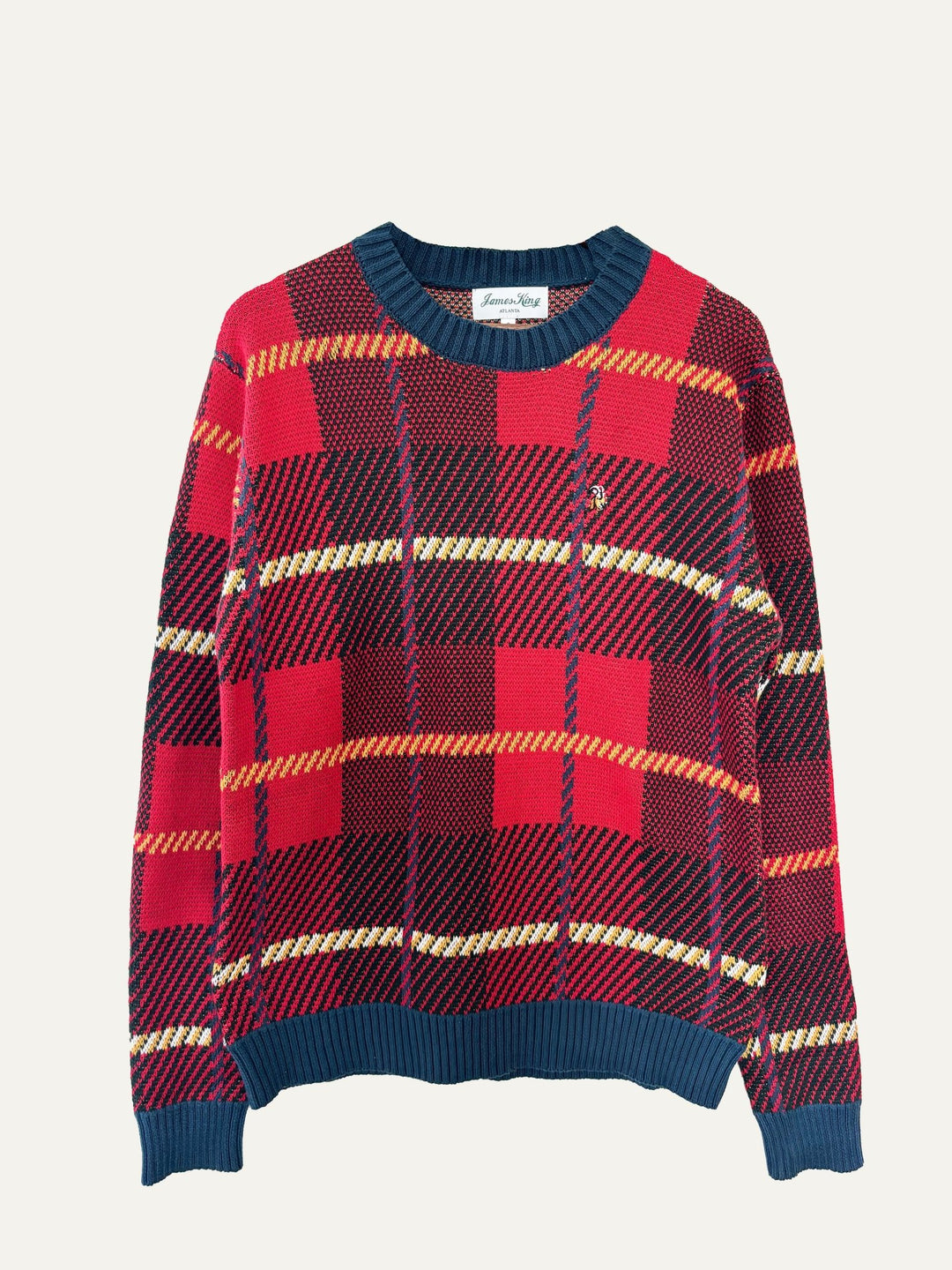 Heritage Red Plaid Sweater - The Village Retail